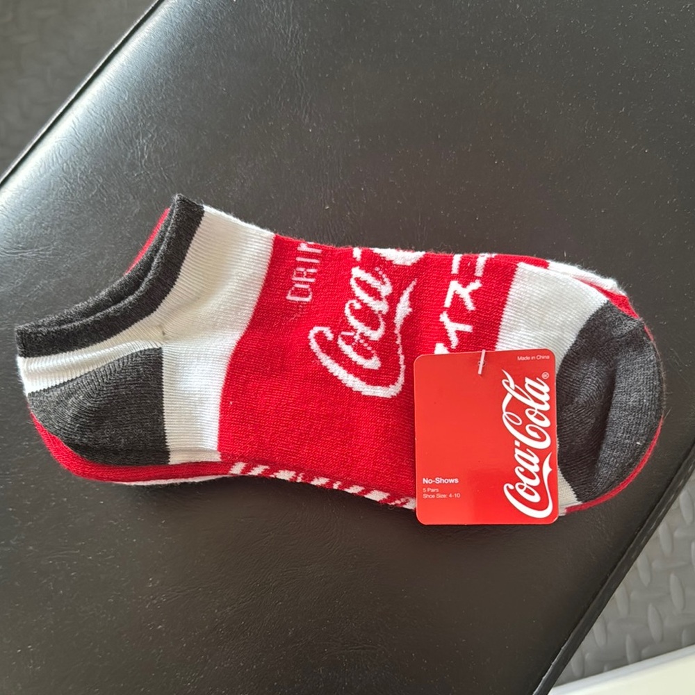 5 Pairs Coca Cola Ankle Socks